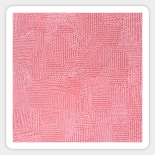 Divination 3 abstract pink painting Sticker